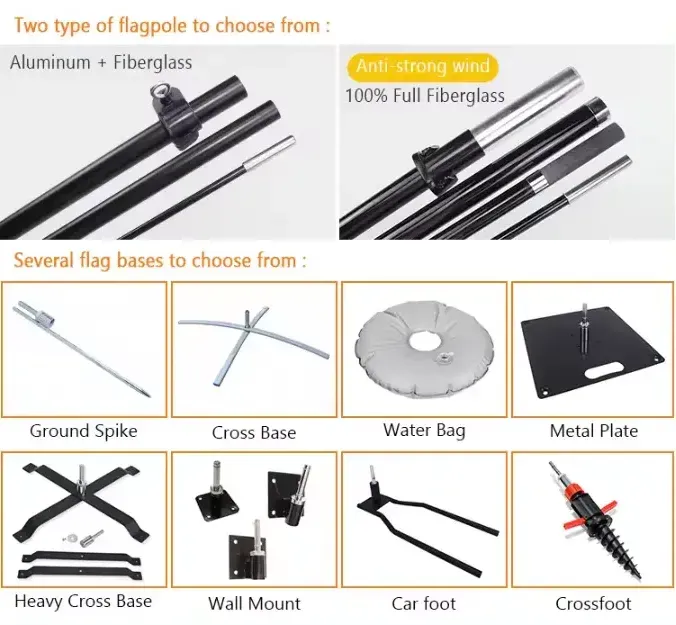 Teardrop Beach Flag Pole